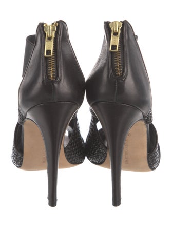 Manolo Blahnik Leather D'Orsay Pumps