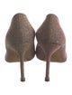 Manolo Blahnik Glitter Accents Pumps
