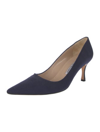 Manolo Blahnik Canvas Pumps