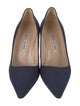Manolo Blahnik Canvas Pumps