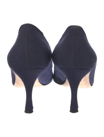 Manolo Blahnik Canvas Pumps