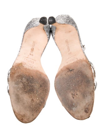 Manolo Blahnik Leather Gladiator Sandals