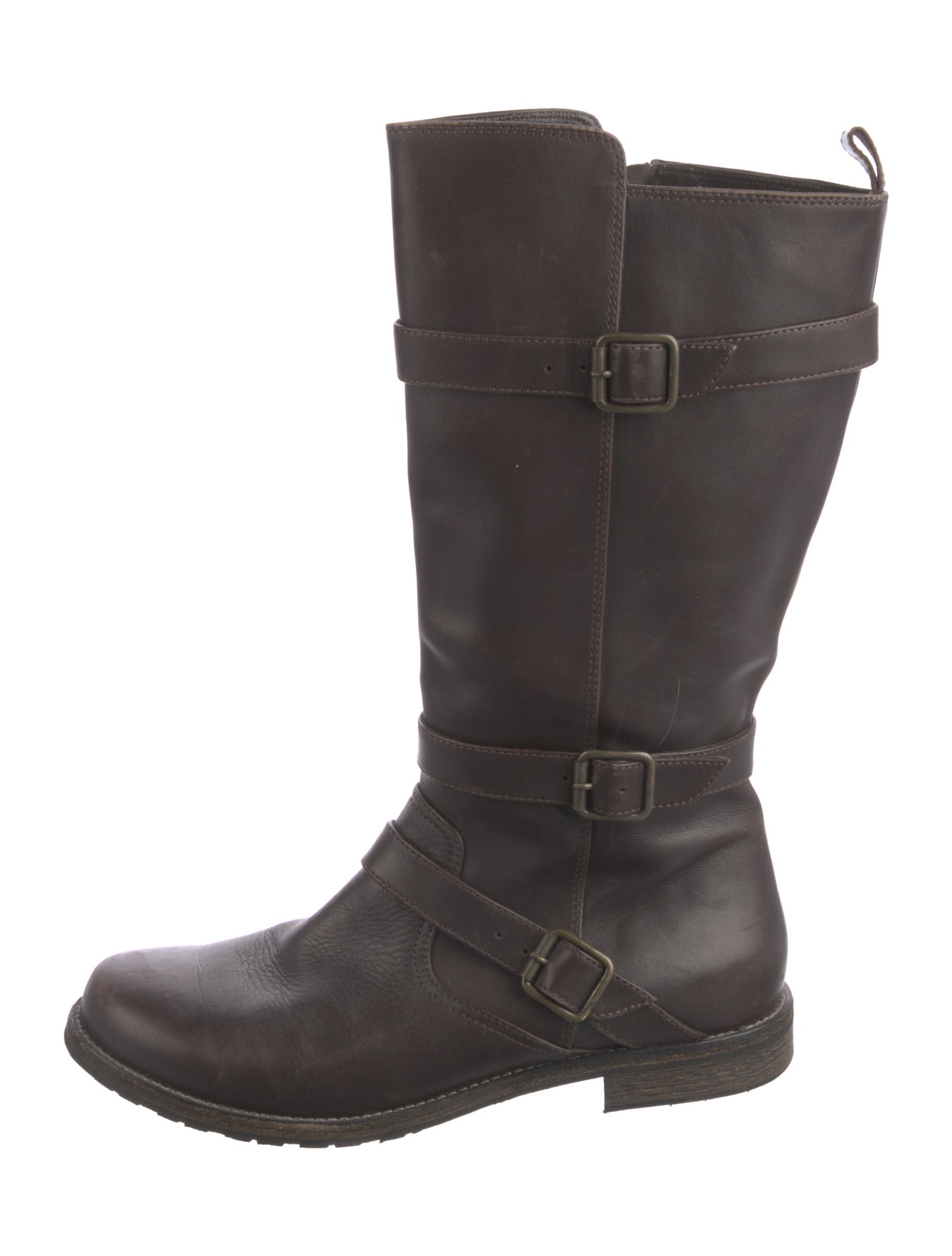 Manolo Blahnik Leather Moto Boots