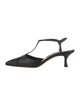 Manolo Blahnik Snakeskin T-Strap Pumps