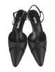 Manolo Blahnik Snakeskin T-Strap Pumps