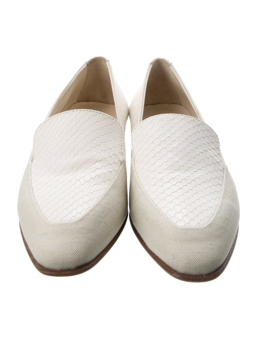 Manolo Blahnik Canvas Loafers