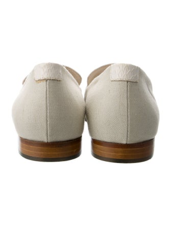 Manolo Blahnik Canvas Loafers