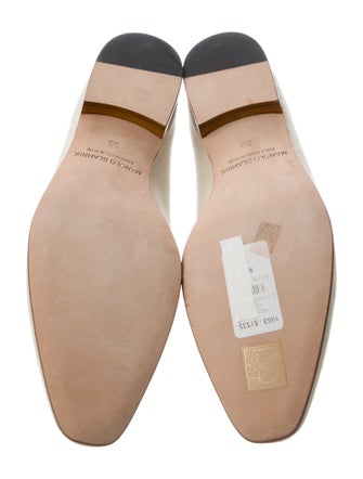 Manolo Blahnik Canvas Loafers