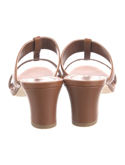 Manolo Blahnik Leather Slides