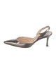 Manolo Blahnik Leather Slingback Pumps