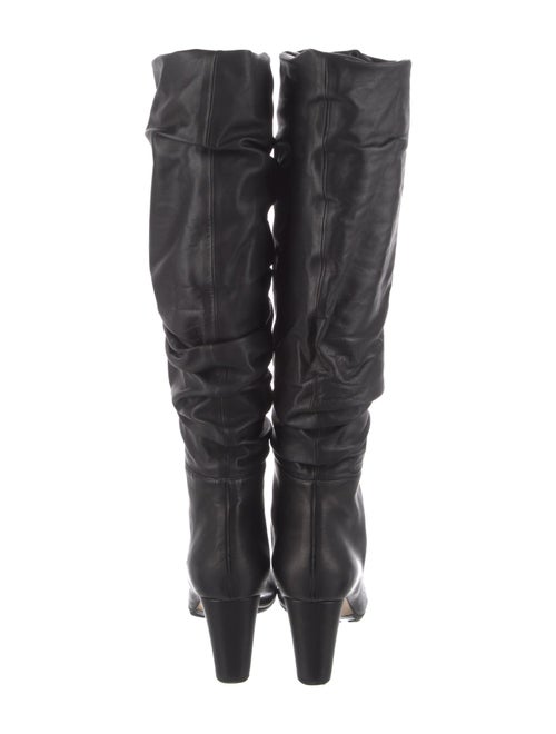 Manolo Blahnik Leather Slouch Boots