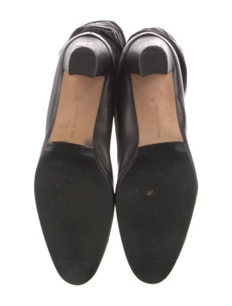 Manolo Blahnik Leather Slouch Boots