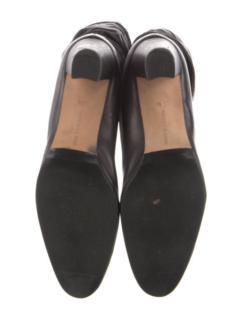 Manolo Blahnik Leather Slouch Boots