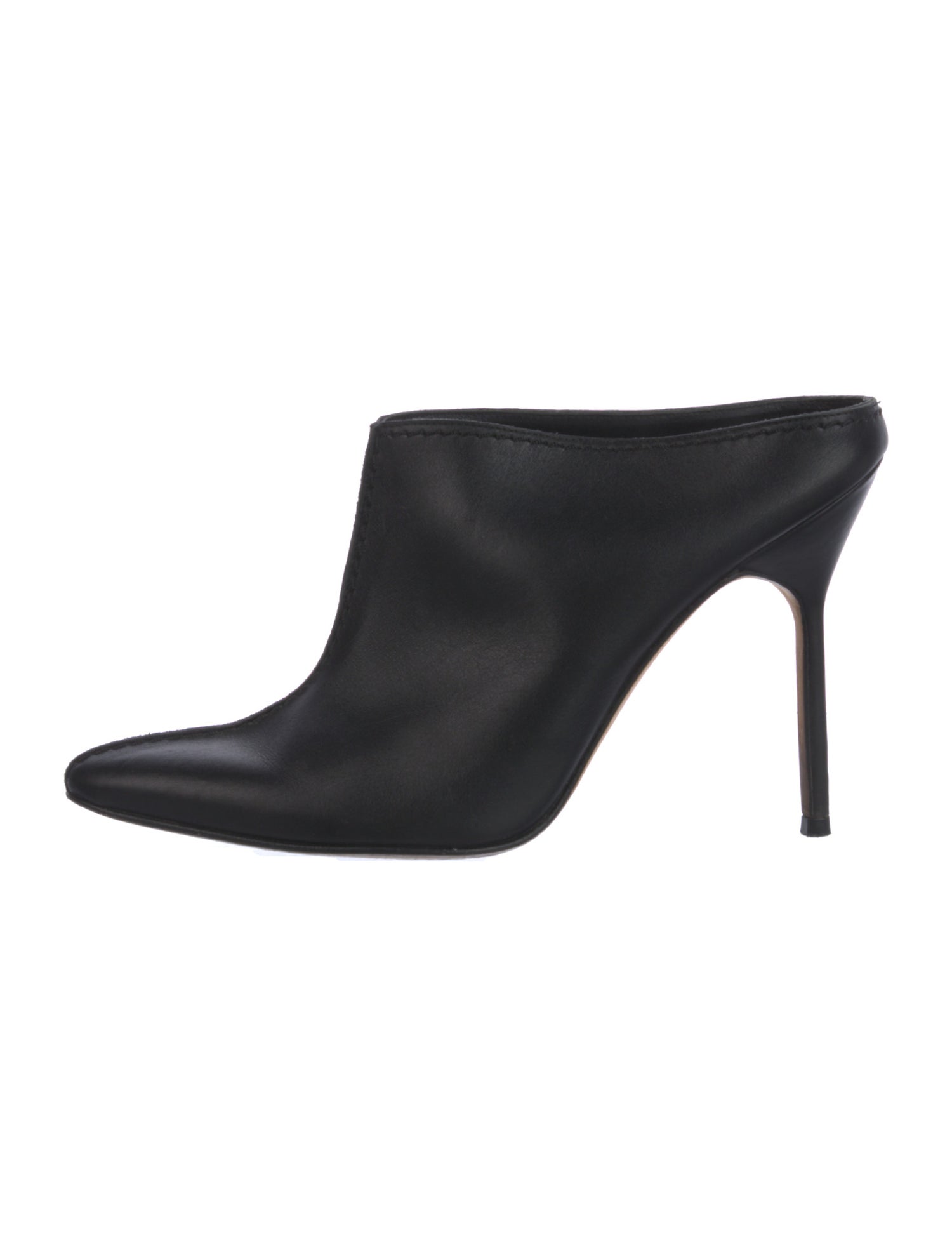 Manolo Blahnik Leather Mules