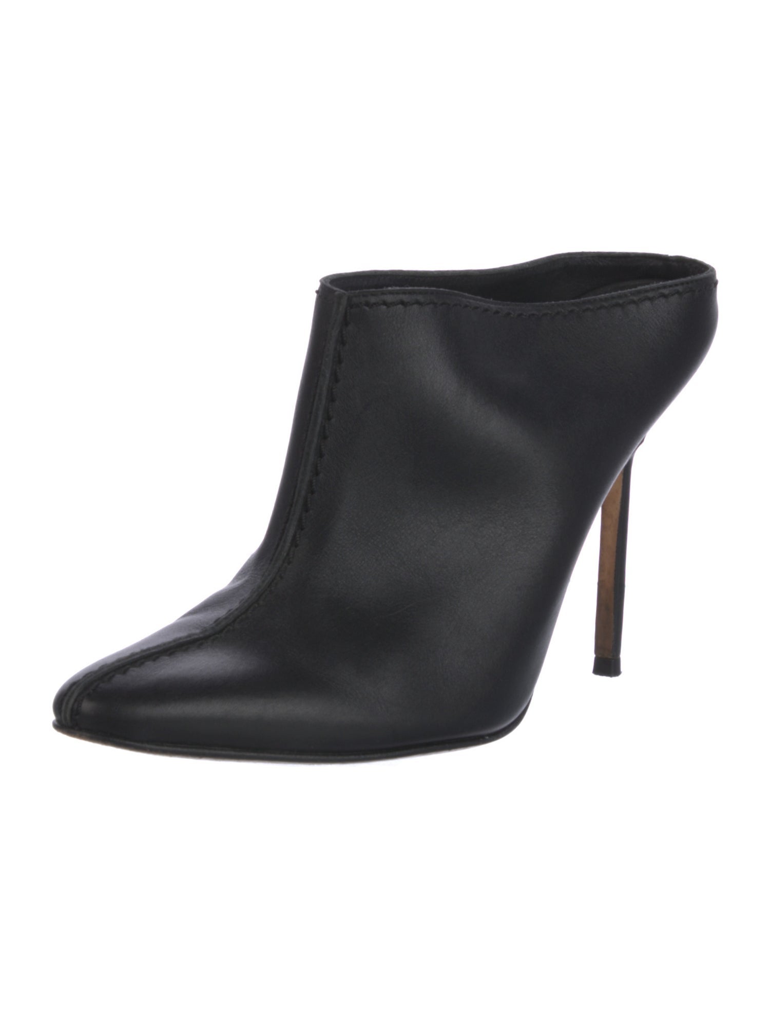 Manolo Blahnik Leather Mules