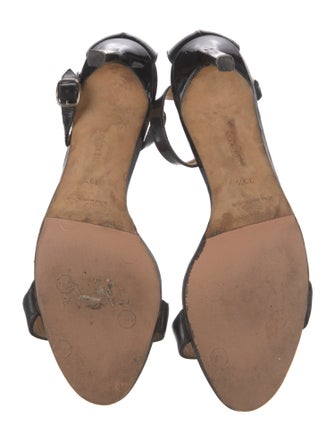 Manolo Blahnik Patent Leather Sandals