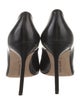 Manolo Blahnik Leather Crystal Embellishments Pumps