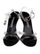 Manolo Blahnik PVC Animal Print Sandals