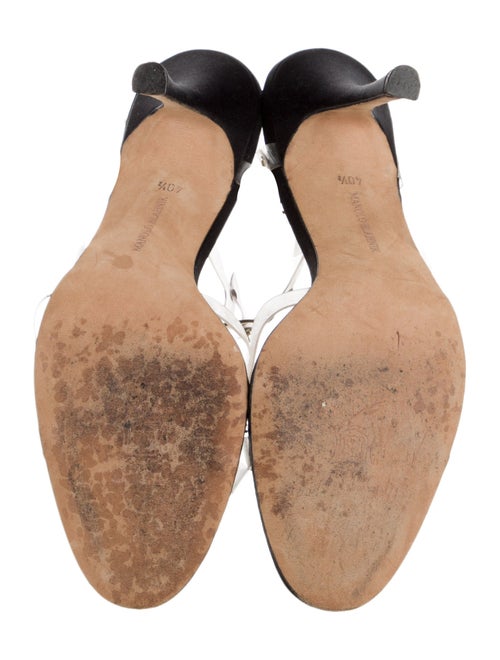 Manolo Blahnik PVC Animal Print Sandals