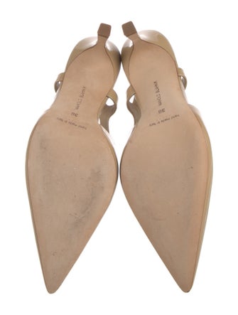 Manolo Blahnik Patent Leather Slingback Pumps