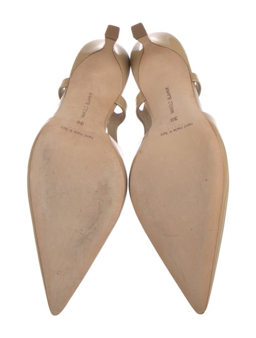 Manolo Blahnik Patent Leather Slingback Pumps