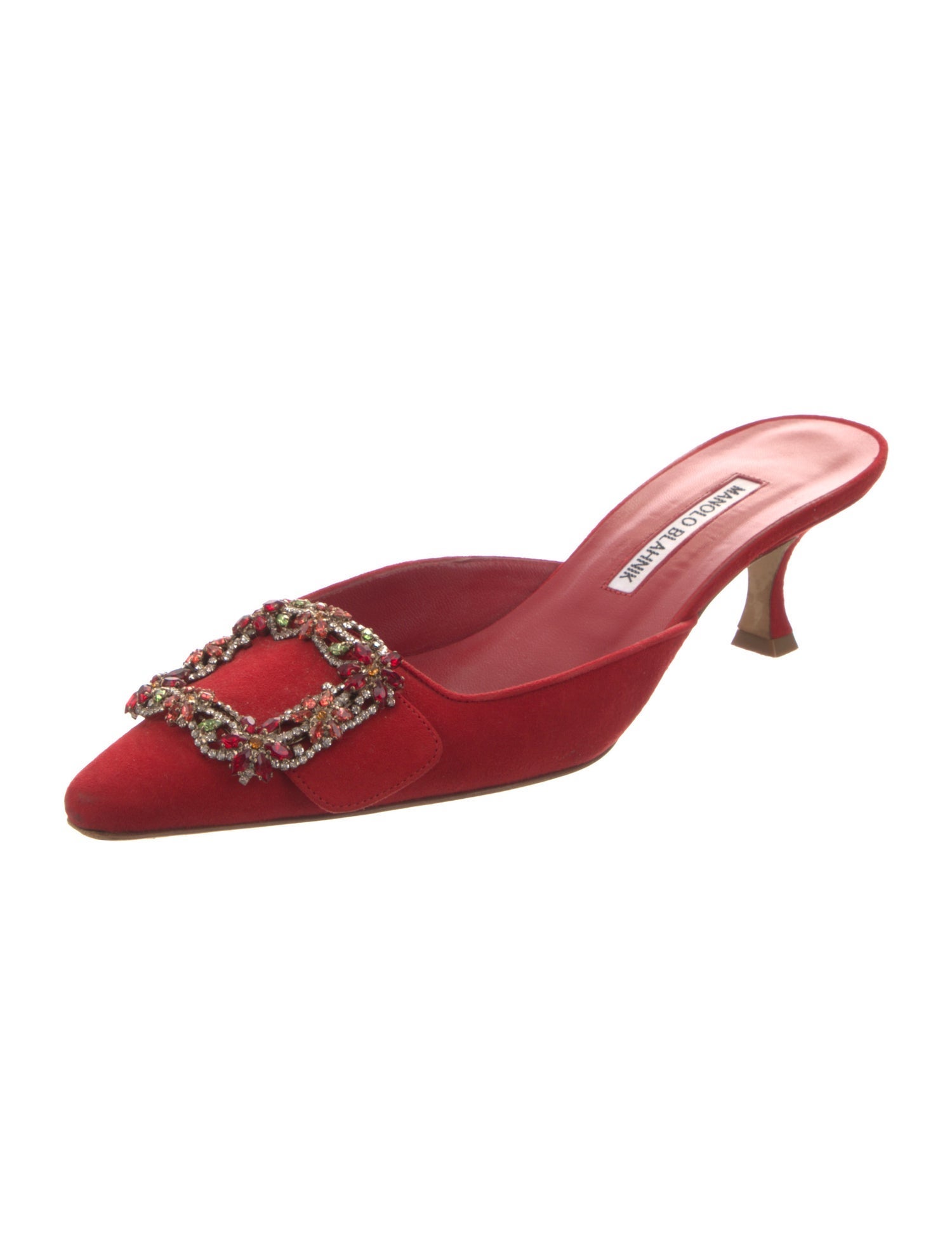 Manolo Blahnik Suede Mules