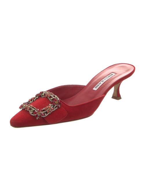 Manolo Blahnik Suede Mules