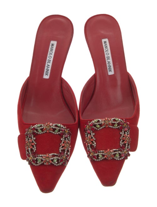 Manolo Blahnik Suede Mules