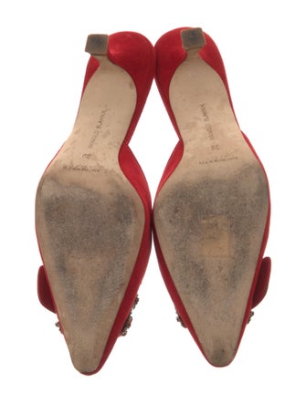 Manolo Blahnik Suede Mules