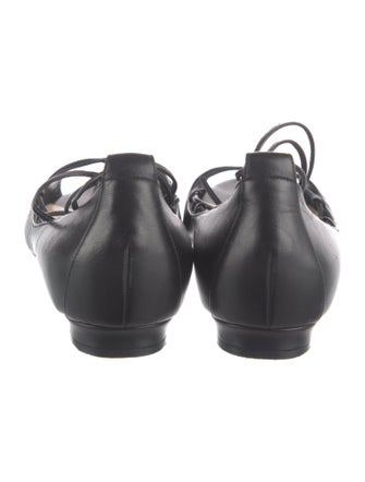 Manolo Blahnik Leather Flats