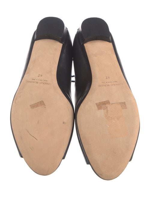 Manolo Blahnik Leather Flats