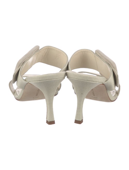 Manolo Blahnik Suede Slides