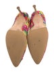 Manolo Blahnik Floral Print Crystal Embellishments Pumps