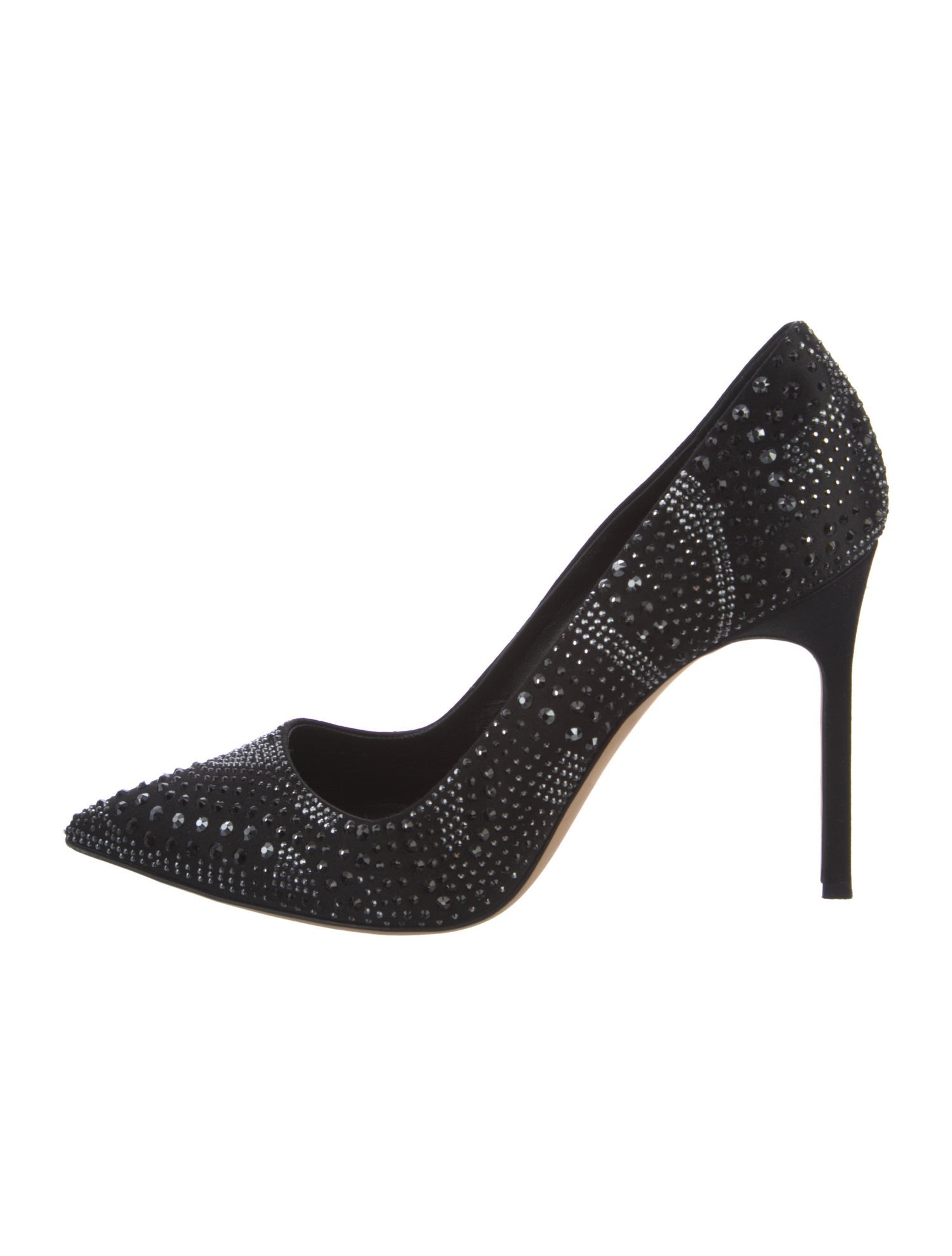 Manolo Blahnik Leather Studded Accents Pumps