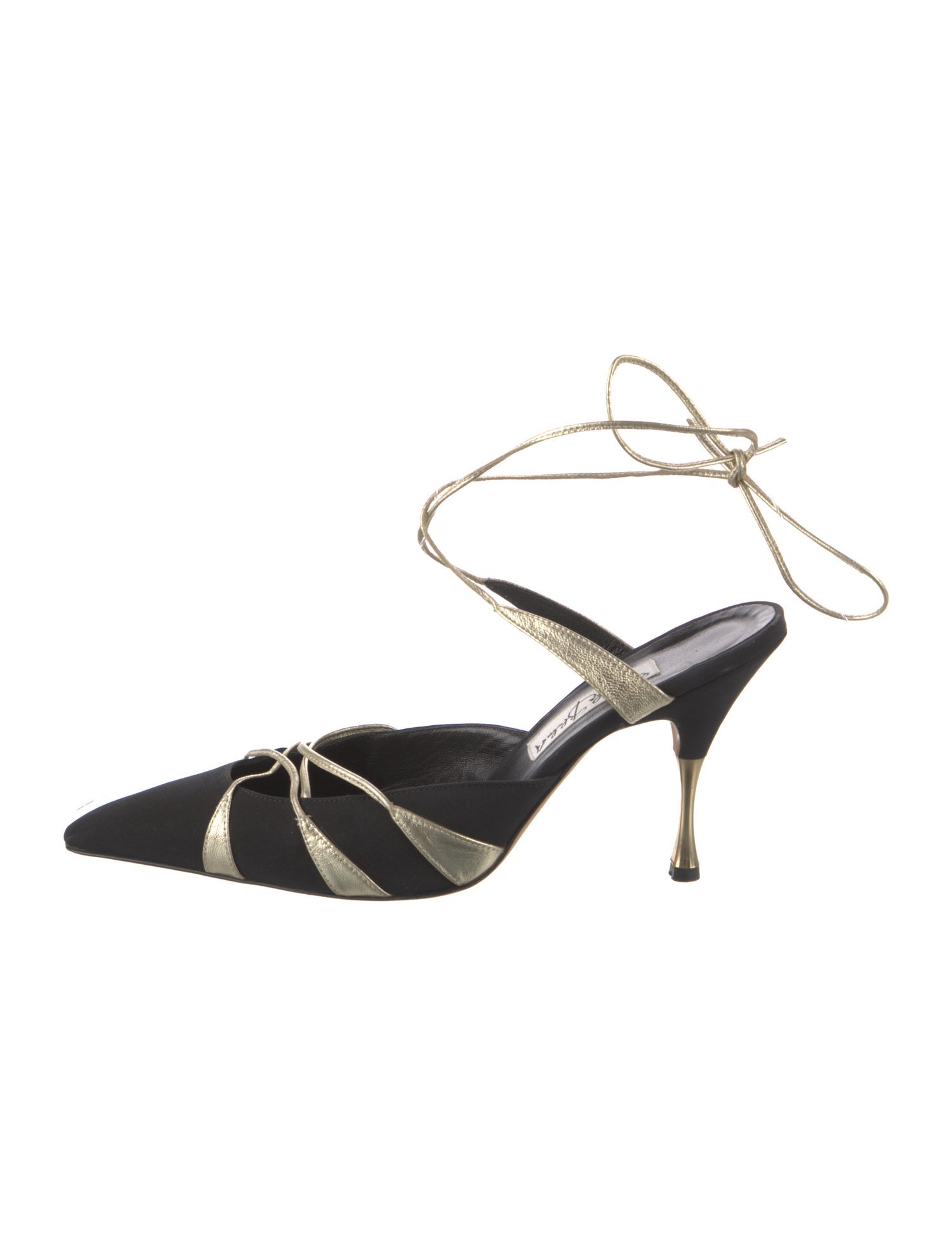 Manolo Blahnik Colorblock Pattern D'Orsay Pumps