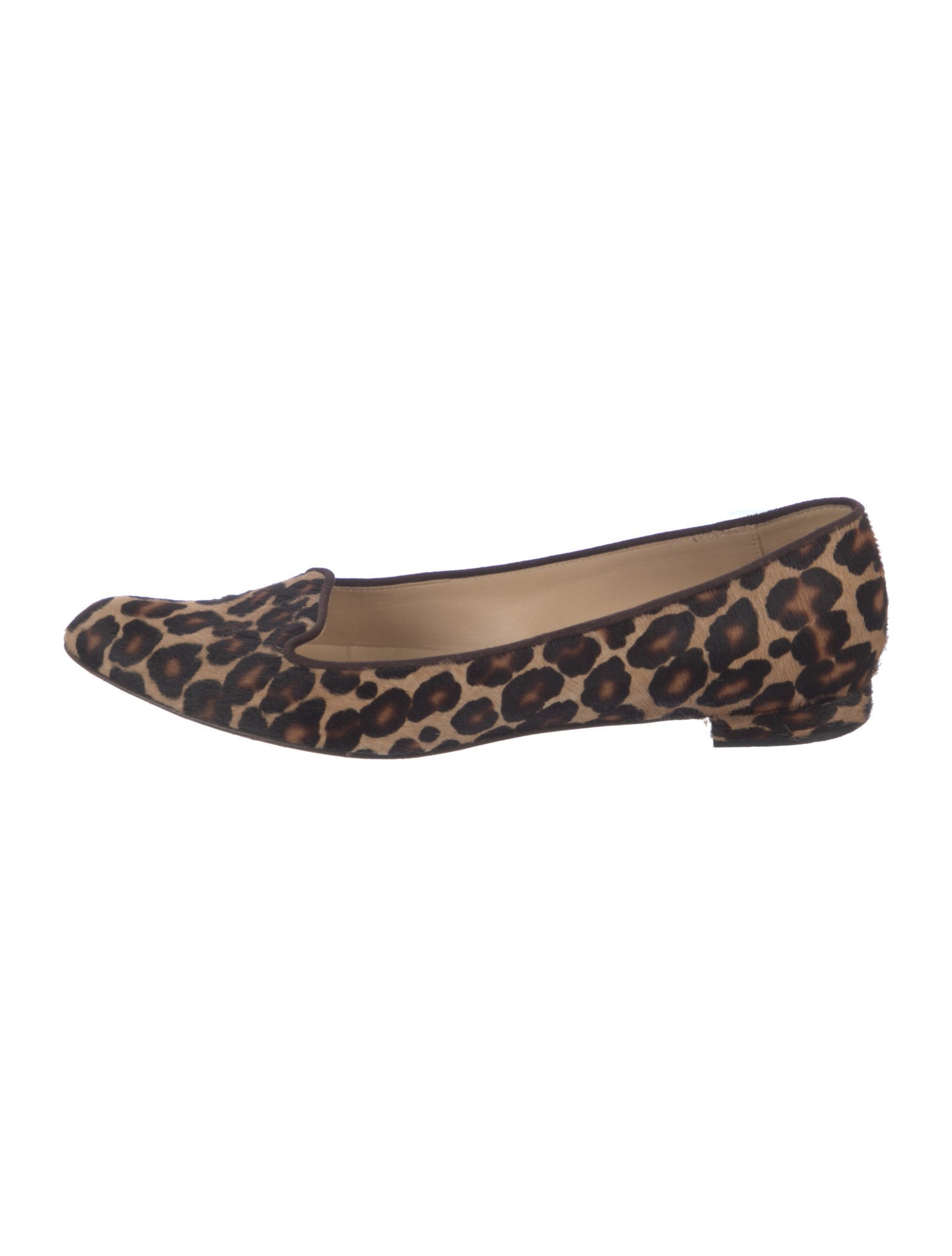 Manolo Blahnik Ponyhair Animal Print Loafers