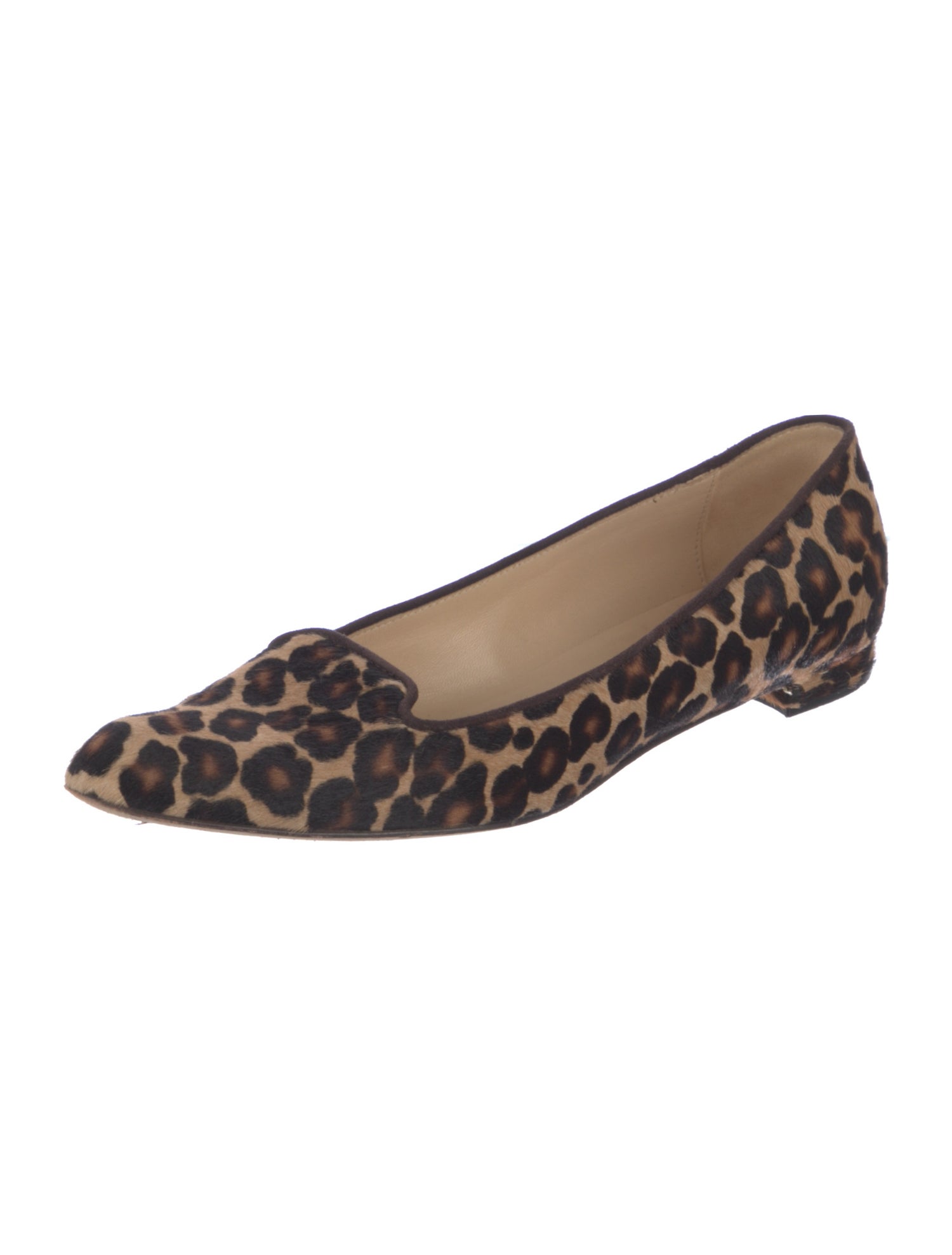 Manolo Blahnik Ponyhair Animal Print Loafers