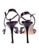 Manolo Blahnik Patent Leather T-Strap Sandals
