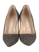 Manolo Blahnik Suede Printed Pumps