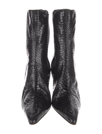 Manolo Blahnik Snakeskin Chelsea Boots