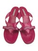 Manolo Blahnik Leather Slides