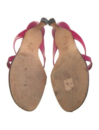 Manolo Blahnik Leather Slides