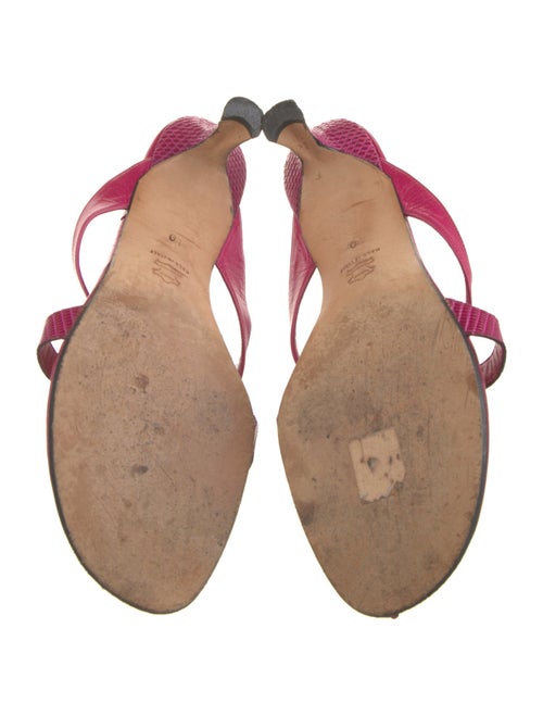 Manolo Blahnik Leather Slides