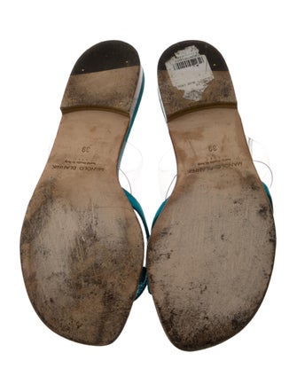 Manolo Blahnik Suede Slides