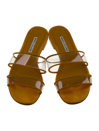 Manolo Blahnik PVC Slides