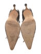 Manolo Blahnik Leather Bow Accents Pumps
