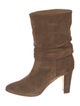 Manolo Blahnik Suede Slouch Boots