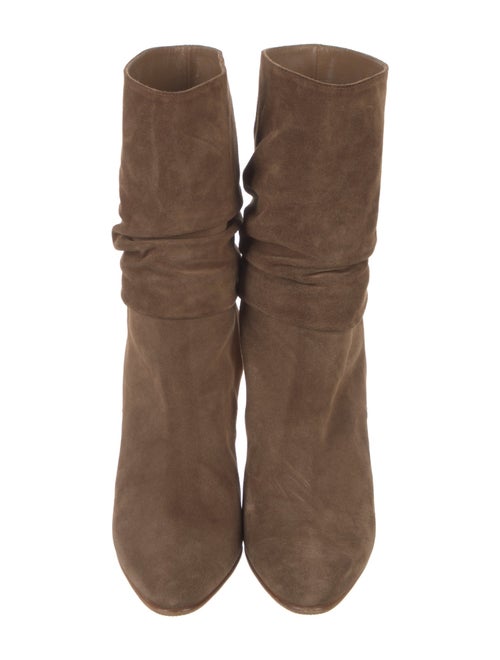 Manolo Blahnik Suede Slouch Boots