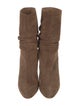 Manolo Blahnik Suede Slouch Boots