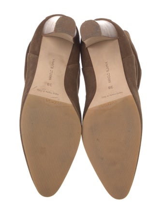 Manolo Blahnik Suede Slouch Boots